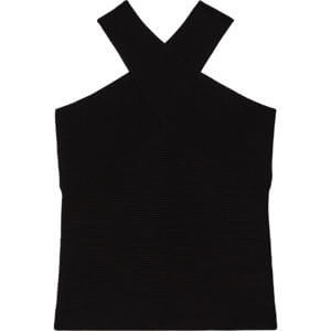 REISS DARLA Ribbed Cross Over Vest